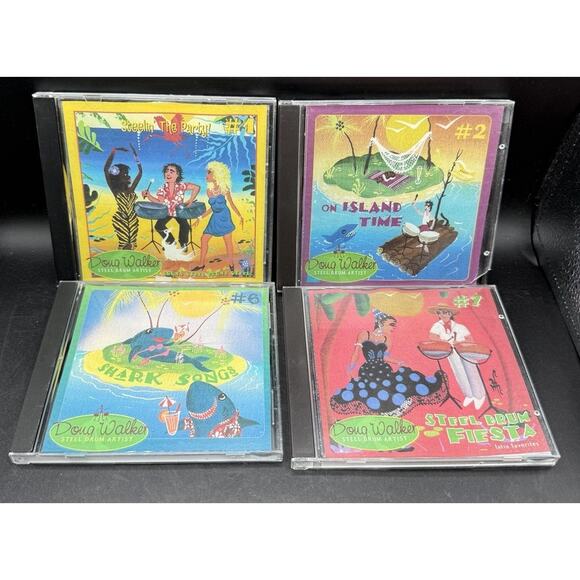 Vintage 1990s Lot Of 4 Doug Walker Music CD lot Of 4 On Island Time & More EC! D - Picture 2 of 6